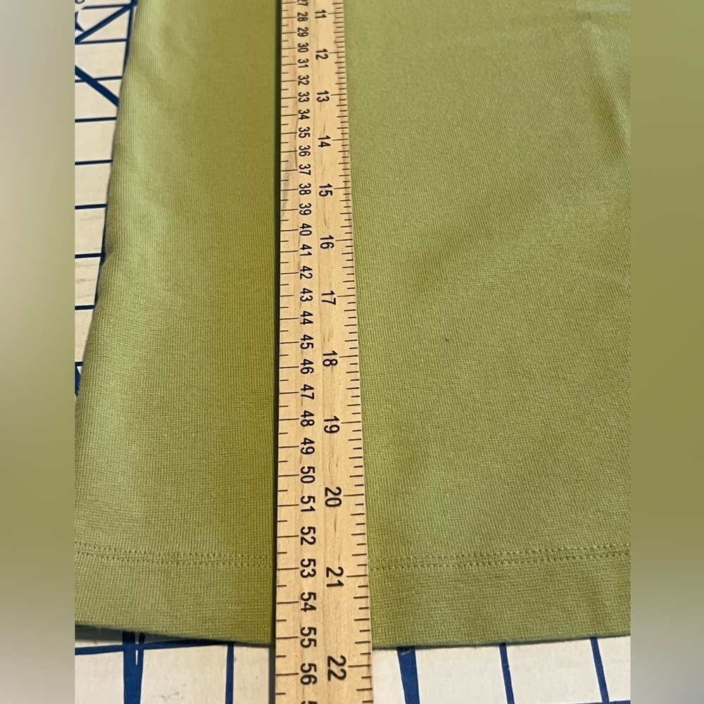 PATAGONIA ORGANIC COTTON WM SZ SMALL VNECK SLEEVELESS TEE LT GREEN - Picture 6 of 6